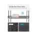 Songmics Stoffkleiderschrank Grau