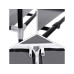 Songmics Stoffkleiderschrank mit Reissverschluss Grey
