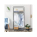 Songmics Stoffkleiderschrank mit Reissverschluss Grey