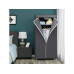 Songmics Stoffkleiderschrank mit Reissverschluss Grey