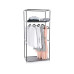 Songmics Stoffkleiderschrank mit Reissverschluss Grey