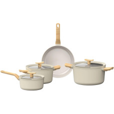 BergHOFF Kochtopf-Set Leo Balance Cream 7-tlg. 0 cm BergHOFF Kochtopf-Set Leo Balance Cream 7-tlg. 0 cm