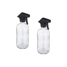 relaxdays Sprühflaschen 500 ml, Transparent, 2 Stück relaxdays Sprühflaschen 500 ml, Transparent, 2 Stück