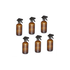relaxdays Sprühflaschen 500 ml, Braun, 6 Stück relaxdays Sprühflaschen 500 ml, Braun, 6 Stück