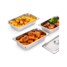 relaxdays Gastronorm-Behälter 6.5 x 32.5 x 17.6 cm, Silber relaxdays Gastronorm-Behälter 6.5 x 32.5 x 17.6 cm, Silber
