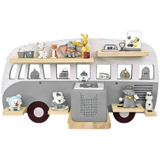 relaxdays Toniebox-Regal Bus, MDF / Holz, Grau / Hellbraun relaxdays Toniebox-Regal Bus, MDF / Holz, Grau / Hellbraun