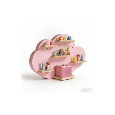 relaxdays Toniebox-Regal Wolke, MDF / Holz, Rosa / Hellbraun relaxdays Toniebox-Regal Wolke, MDF / Holz, Rosa / Hellbraun