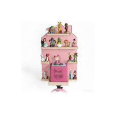 relaxdays Kinderregal Haus, MDF / Kiefernholz, Rosa / Hellbraun relaxdays Kinderregal Haus, MDF / Kiefernholz, Rosa / Hellbraun