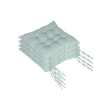 relaxdays Stuhlauflage 40 x 40 cm, Hellgrün, 4 Stück relaxdays Stuhlauflage 40 x 40 cm, Hellgrün, 4 Stück