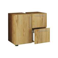 VCM Waschbeckenunterschrank Flandu 61 x 51 cm, Honig/Eiche VCM Waschbeckenunterschrank Flandu 61 x 51 cm, Honig/Eiche