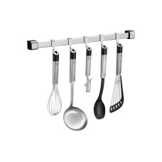 GEFU Küchenutensilienhalter Smartline Schwarz/Silber, 50 cm