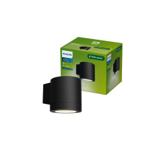 Philips Wandleuchte Outdoor Fylx GU10, max. 5W, IP44, Schwarz
