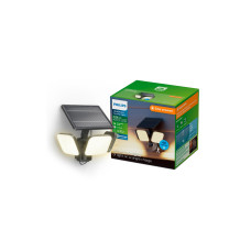 Philips Wandleuchte Solar Zyren 13W, 3000 K, 3000 lm, Schwarz