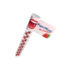 PaperMints Cool Caps Strawberry Tubes PaperMints Cool Caps Strawberry Tubes