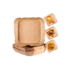 GOURMETmaxx Backpapierschalen, 16 x 16 x 4.5 cm, 50 Stück
