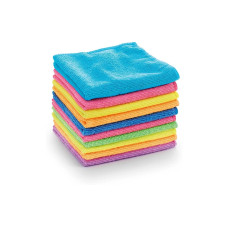 CLEANmaxx Mikrofaser-Reinigungstuch 35 x 35 cm, 10 Stück, Mehrfarbig