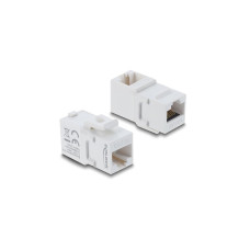 Delock Keystone-Modul Kupplung RJ45 Buchse zu Buchse 90°