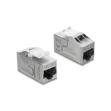 Delock Keystone-Modul Kupplung RJ45 Buchse zu Buchse Cat.6A