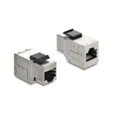 Delock Keystone-Modul Kupplung RJ45 Buchse zu RJ45 Buchse Cat.6A