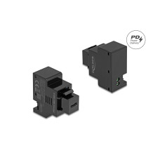 Delock Keystone-Modul 2 Pin Terminalblock zu USB Type-C Buchse