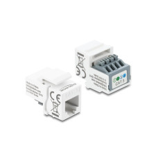 Delock Keystone-Modul RJ11 Buchse zu Terminalblock 4 Pin Delock Keystone-Modul RJ11 Buchse zu Terminalblock 4 Pin