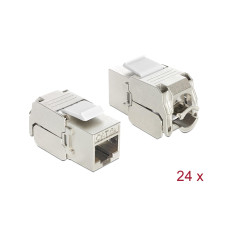 Delock Keystone-Modul RJ45 Buchse zu LSA Cat.6A STP 24 Stück Delock Keystone-Modul RJ45 Buchse zu LSA Cat.6A STP 24 Stück