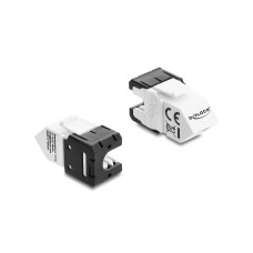 Delock Keystone-Modul RJ45 Buchse zu LSA Cat.6A 45° gewinkelt Delock Keystone-Modul RJ45 Buchse zu LSA Cat.6A 45° gewinkelt