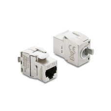 Delock Keystone-Modul RJ45 Buchse zu LSA Cat.6 geschirmt Metall Delock Keystone-Modul RJ45 Buchse zu LSA Cat.6 geschirmt Metall