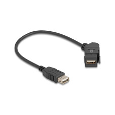 Delock Keystone-Modul USB 2.0 Typ-A – A Einbaubuchse 45° gewinkelt Delock Keystone-Modul USB 2.0 Typ-A – A Einbaubuchse 45° gewinkelt