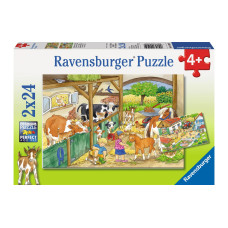 Ravensburger Puzzle Fröhliches Landleben 2 x 24 Teile