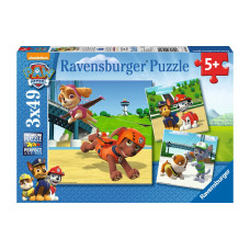 Ravensburger Puzzle Team auf 4 Pfoten 3 x 49 Teile