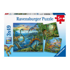 Ravensburger Puzzle Faszination Dinosaurier 3 x 49 Teile Ravensburger Puzzle Faszination Dinosaurier 3 x 49 Teile