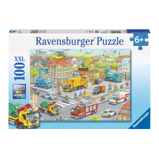 Ravensburger Puzzle Fahrzeuge in der Stadt 100 Teile XXL Ravensburger Puzzle Fahrzeuge in der Stadt 100 Teile XXL