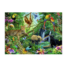 Ravensburger Puzzle Tiere im Dschungel 200 XXL Teile