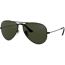 Ray-Ban Sonnenbrille Aviator Large Metal Black, Pilot Grau-Grün Ray-Ban Sonnenbrille Aviator Large Metal Black, Pilot Grau-Grün