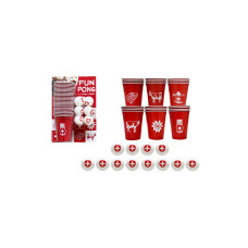 Sombo Partyaccessoire Fun Pong CH 24 Becher, 12 Bälle Sombo Partyaccessoire Fun Pong CH 24 Becher, 12 Bälle