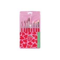 Brunnen Schulpinsel-Set Fruity Love, 8 Pinsel Brunnen Schulpinsel-Set Fruity Love, 8 Pinsel