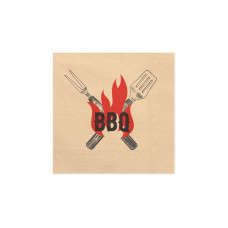 Partydeco Papierservietten Grill BBQ 33 cm x 33 cm Partydeco Papierservietten Grill BBQ 33 cm x 33 cm