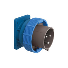 STEFFEN Palazzoli CEE Einbau-Stecker 2LPE 16 A 230 V 6 h vernickelt