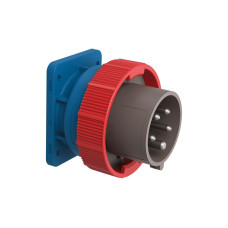 STEFFEN Palazzoli CEE Einbau-Stecker 3LNPE 16/5 400 V 6h vernickelt