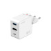 4smarts USB-Wandladegerät 3in1 HDMI Hub GaN Flex 65W Weiss
