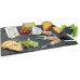 Nerthus Käse-Set mit Schieferplatte Schwarz/Silber/Braun Nerthus Käse-Set mit Schieferplatte Schwarz/Silber/Braun