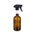 relaxdays Sprühflaschen 500 ml, Braun, 4 Stück