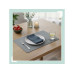 relaxdays Tischset Platzdeckchen 43 x 30 cm, Beige / Grau, 12-teilig