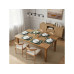 relaxdays Tischset Platzdeckchen 43 x 30 cm, Grau / Grün, 12-teilig