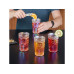 relaxdays Trinkglas Vintage 360 ml, Bunt, 4 Stück