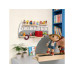 relaxdays Toniebox-Regal Bus, MDF / Holz, Grau / Hellbraun