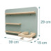 relaxdays Hörfigurenregal MDF / Holz, Grün / Hellbraun