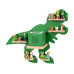 relaxdays Toniebox-Regal Dinosaurier, MDF / Holz, Grün / Hellbraun