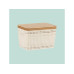 relaxdays Aufbewahrungsbox 3er Set, Weiss relaxdays Aufbewahrungsbox 3er Set, Weiss